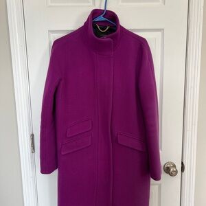 J. Crew Bright Plum Coat